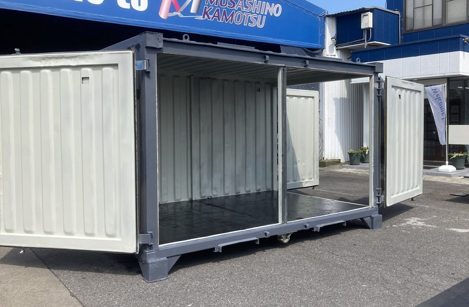 中古 12フィートJRコンテナ グレー塗装品の写真 6枚目（全8枚）